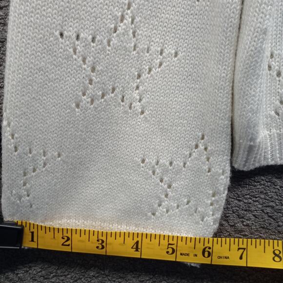 Hem & Thread Women’s Knit Sweater Small Cream Pullover Soft Textured Knit - Picture 6 of 7